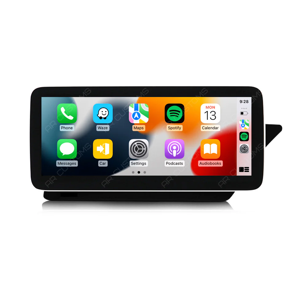 Head Unit Upgrade Installation — Mercedes E CLASS COUPE/CONVERTABLE C207/A207 2010-2015 – head unit installation view
