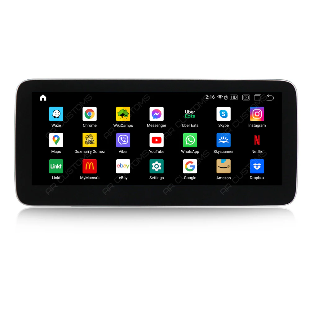 Head Unit Upgrade Installation — Mercedes GLA CLASS X156 2013-2018 – head unit installation view