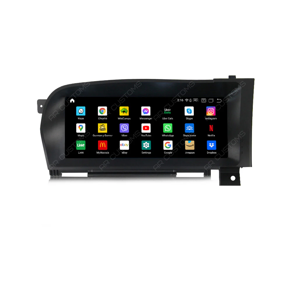 Head Unit Upgrade Installation — Mercedes S CLASS W221 2006-2013 – head unit installation view