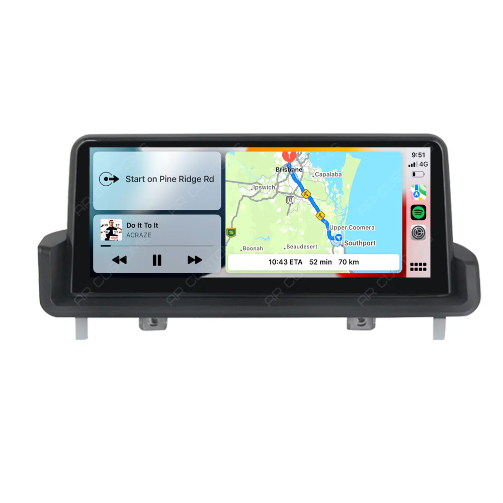 Head Unit Upgrade Installation — BMW 3 series/M3 E90/E91/E92/E93/ 2005-2012 – head unit installation view
