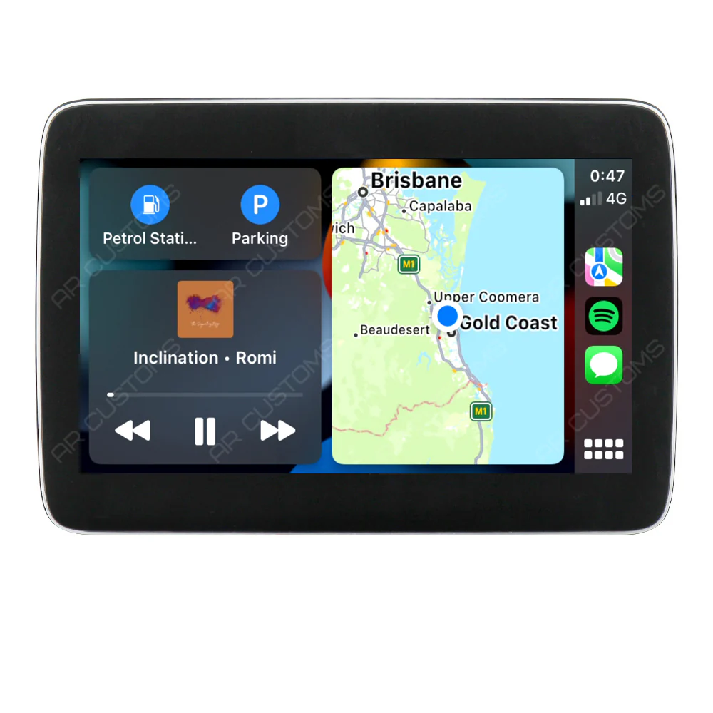 Head Unit Upgrade Installation — Mercedes SL CLASS R231 2013-2020 – head unit installation view