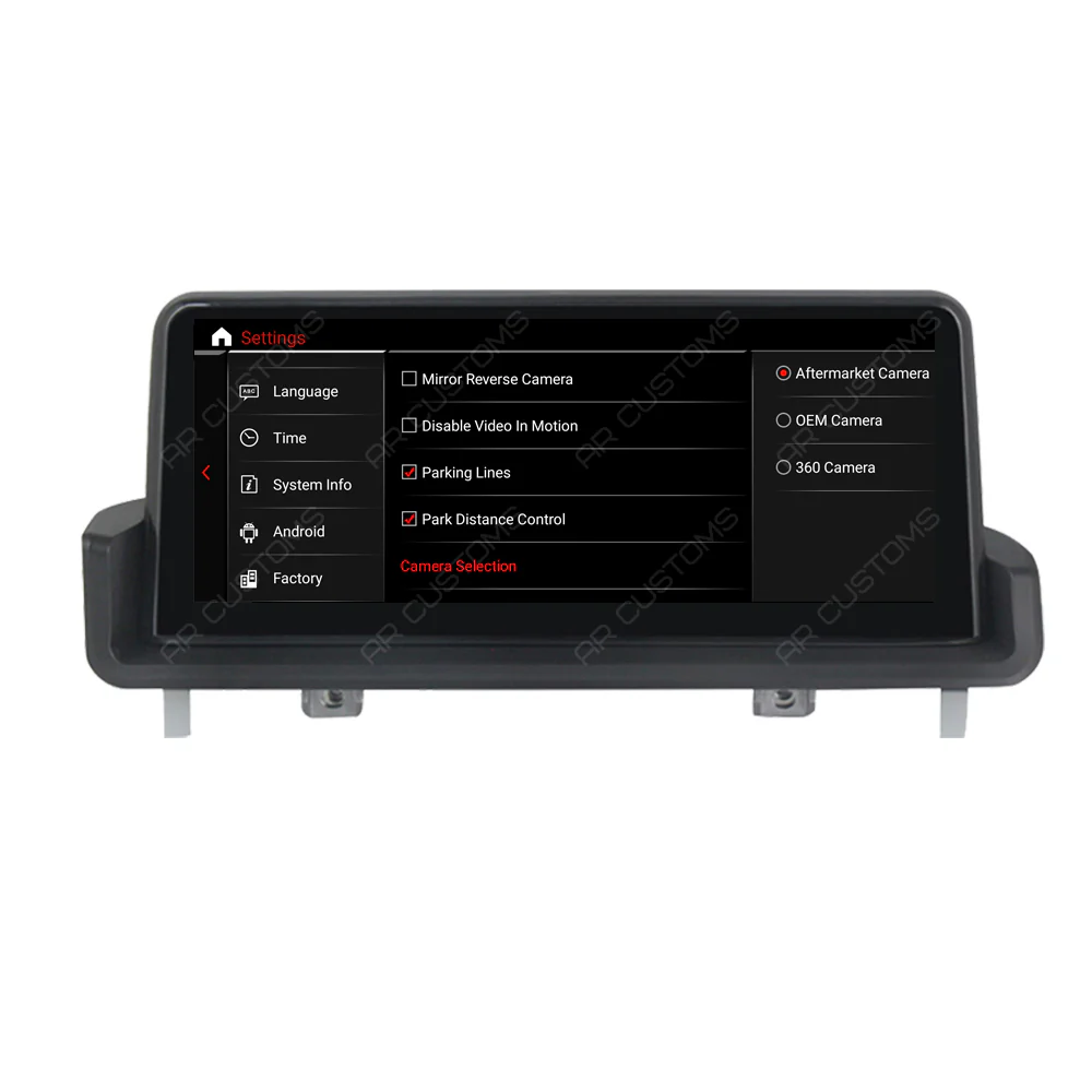 Head Unit Upgrade Installation — BMW 3 series/M3 E90/E91/E92/E93/ 2005-2012 – head unit installation view