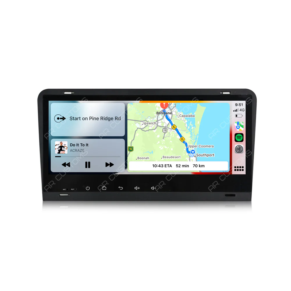 Head Unit Upgrade Installation — Audi A3 8P 2003-2013 – head unit installation view