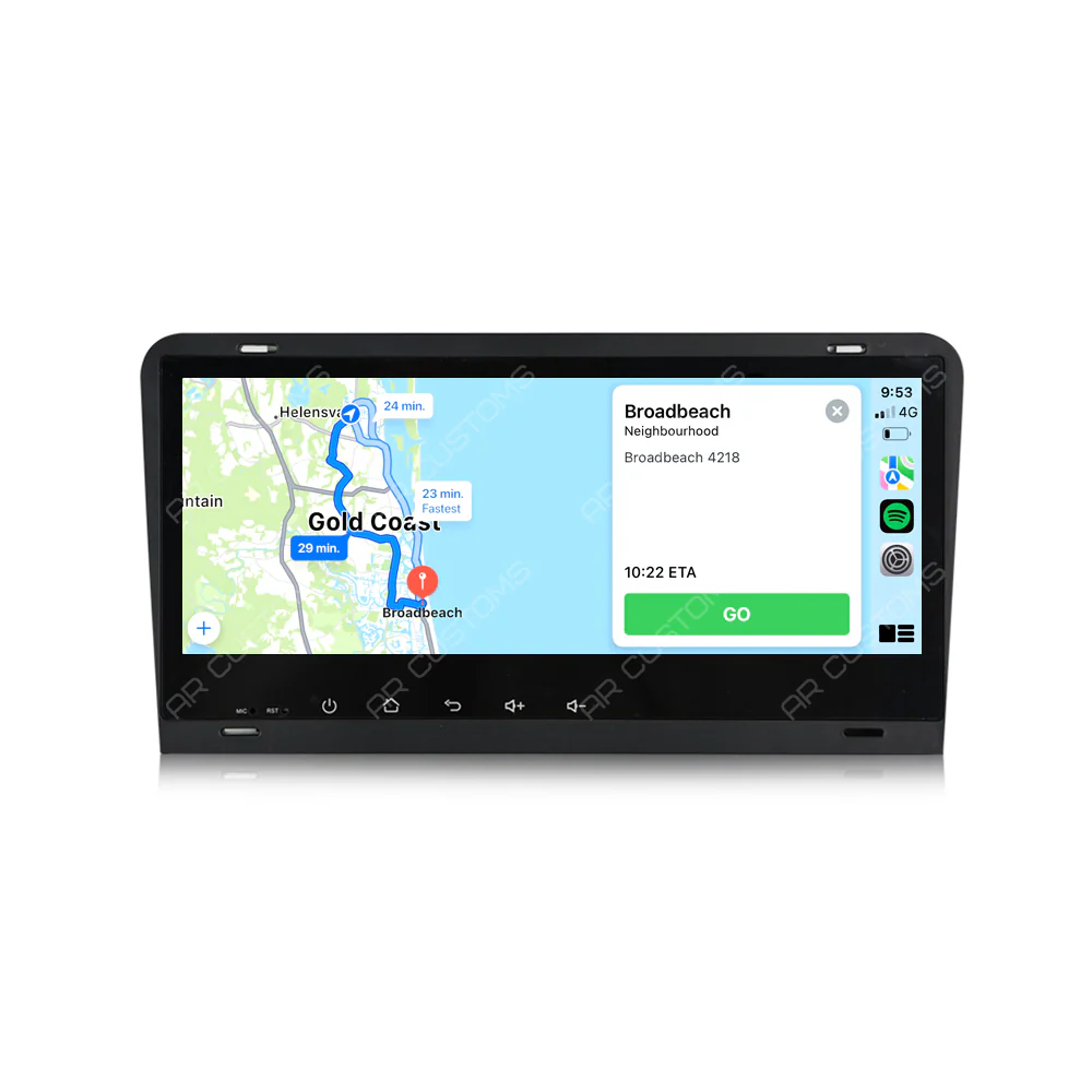 Head Unit Upgrade Installation — Audi A3 8P 2003-2013 – head unit installation view