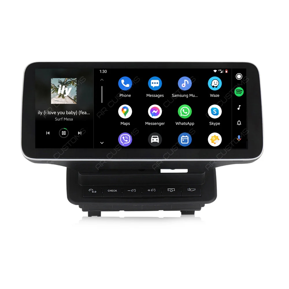 Head Unit Upgrade Installation — Audi Q7 4L 2010-2015 – head unit installation view