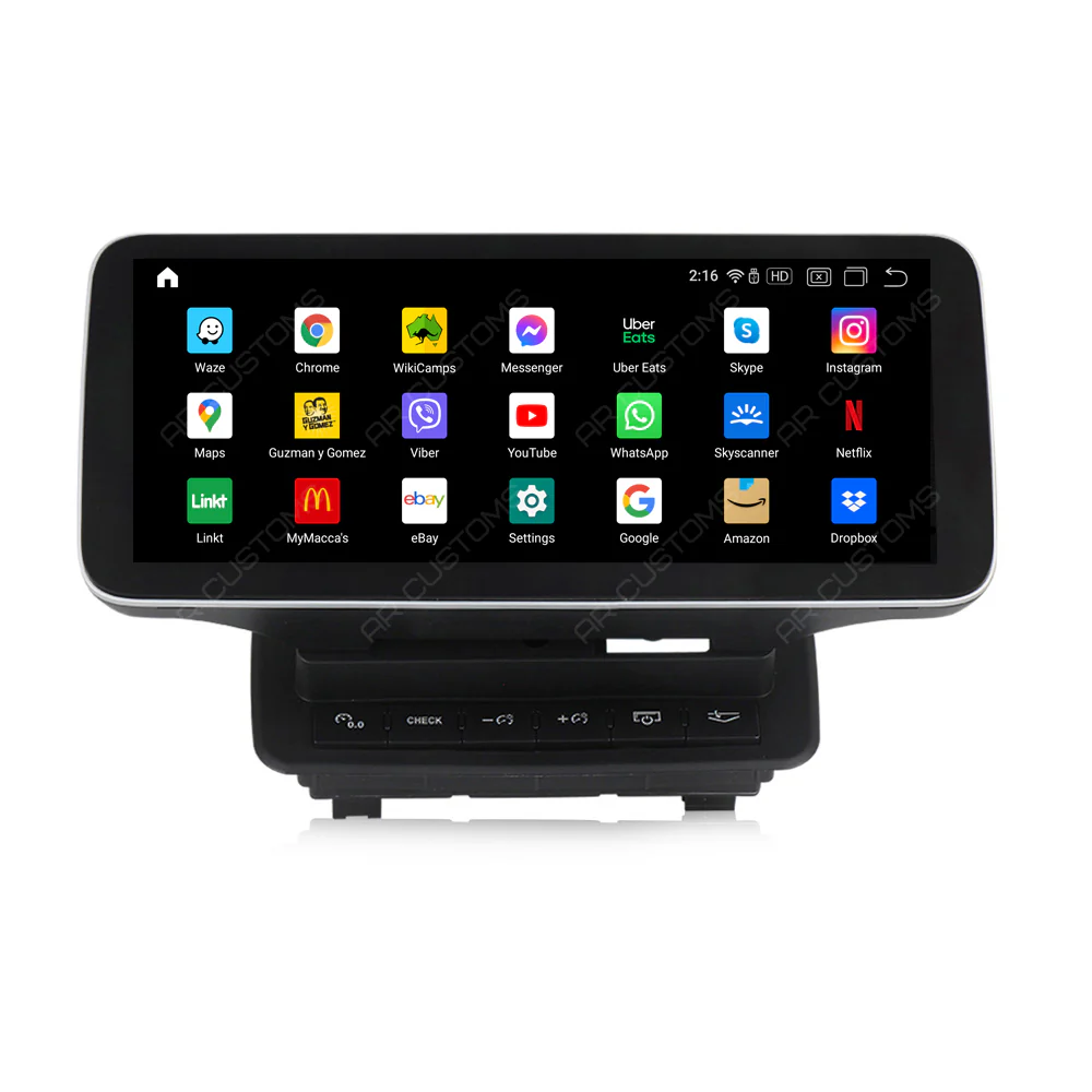 Head Unit Upgrade Installation — Audi Q7 4L 2010-2015 – head unit installation view
