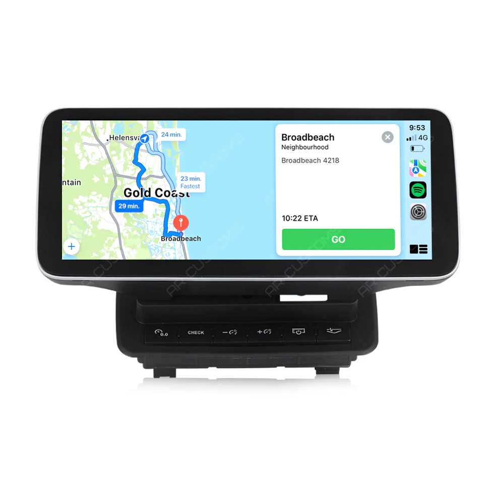 Head Unit Upgrade Installation — Audi Q7 4L 2010-2015 – head unit installation view