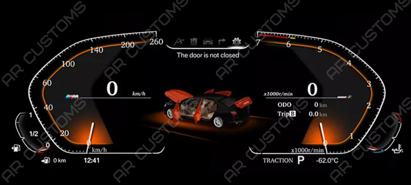 Digital Dashboard Installation — BMW 3 series Speedometer F30/F31/F34/F35 2012-2019 – digital dashboard installation view