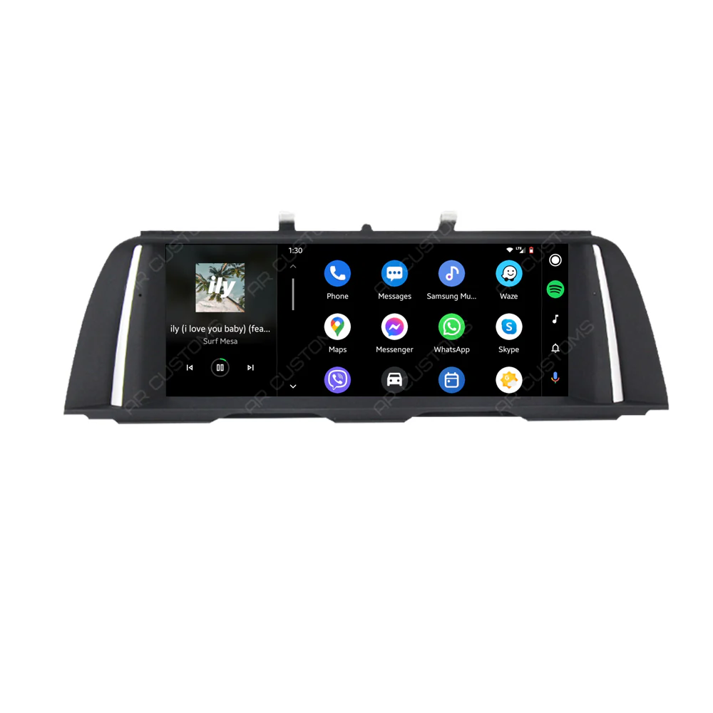 Head Unit Upgrade Installation — BMW 5 series/M5 F10/F11 2010-2017 – head unit installation view