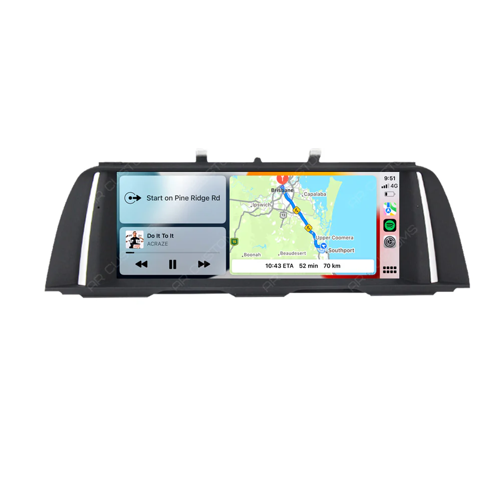 Head Unit Upgrade Installation — BMW 5 series/M5 F10/F11 2010-2017 – head unit installation view