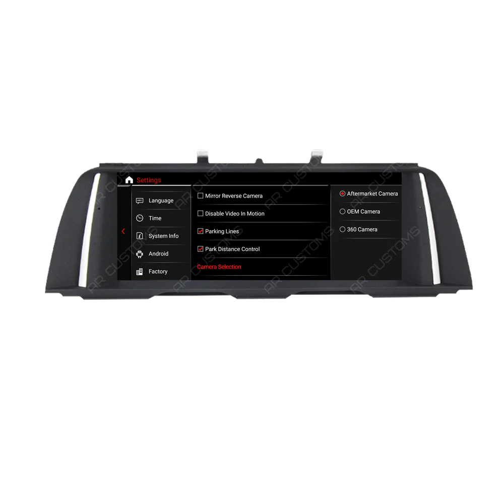 Head Unit Upgrade Installation — BMW 5 series/M5 F10/F11 2010-2017 – head unit installation view