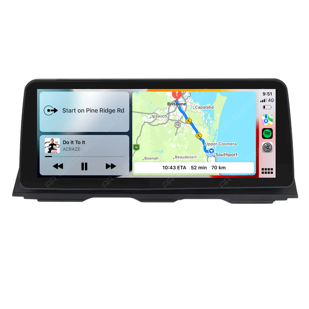 Head Unit Upgrade Installation — BMW 5 series/M5 F10/F11 2010-2017 – head unit installation view