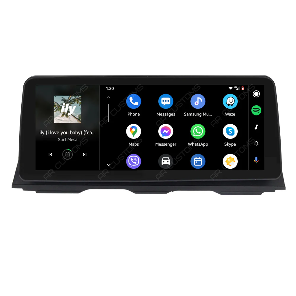 Head Unit Upgrade Installation — BMW 5 series GT F07 2009-2017 – head unit installation view