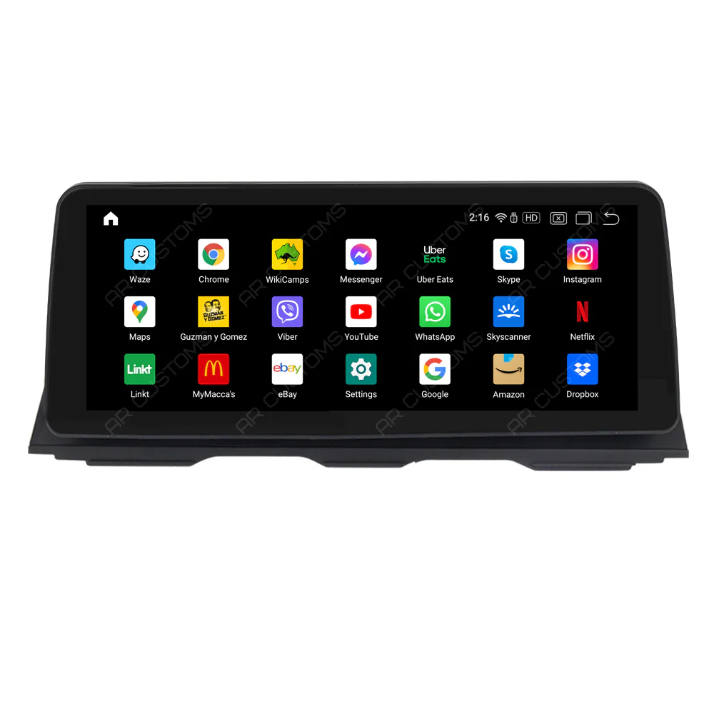 Head Unit Upgrade Installation — BMW 5 series GT F07 2009-2017 – head unit installation view
