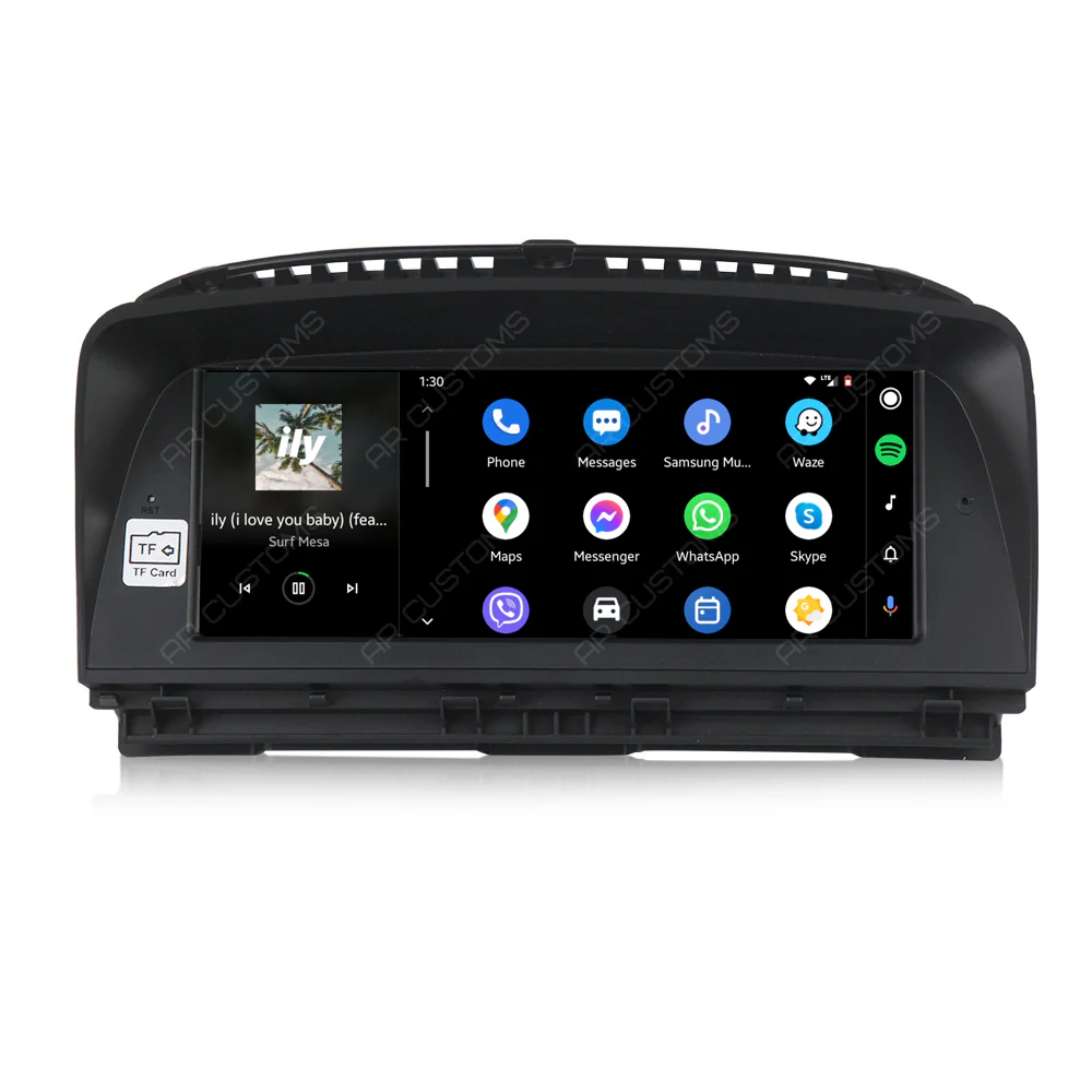 Head Unit Upgrade Installation — BMW 7 series E66 LCI MODEL 2006-2009 – head unit installation view