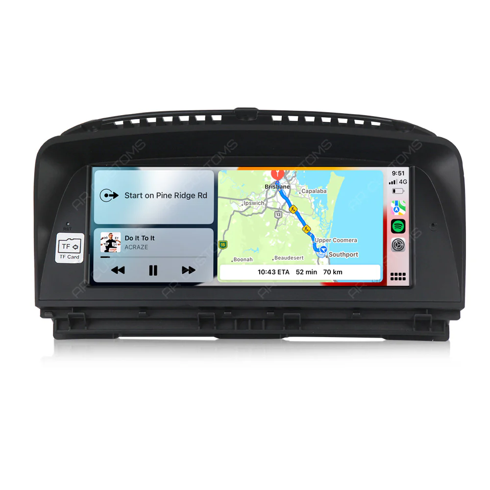 Head Unit Upgrade Installation — BMW 7 series E66 LCI MODEL 2006-2009 – head unit installation view