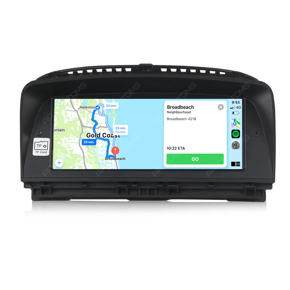 Head Unit Upgrade Installation — BMW 7 series E66 LCI MODEL 2006-2009 – head unit installation view