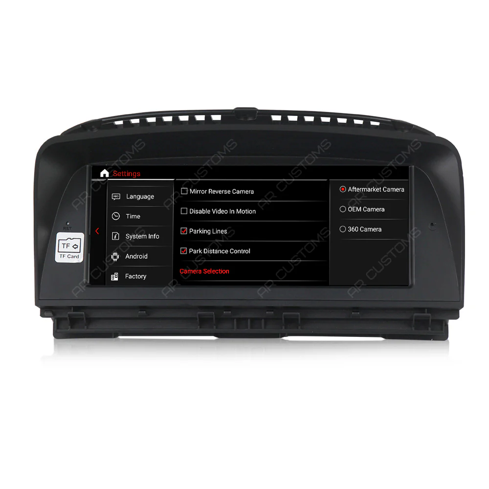 Head Unit Upgrade Installation — BMW 7 series E66 LCI MODEL 2006-2009 – head unit installation view