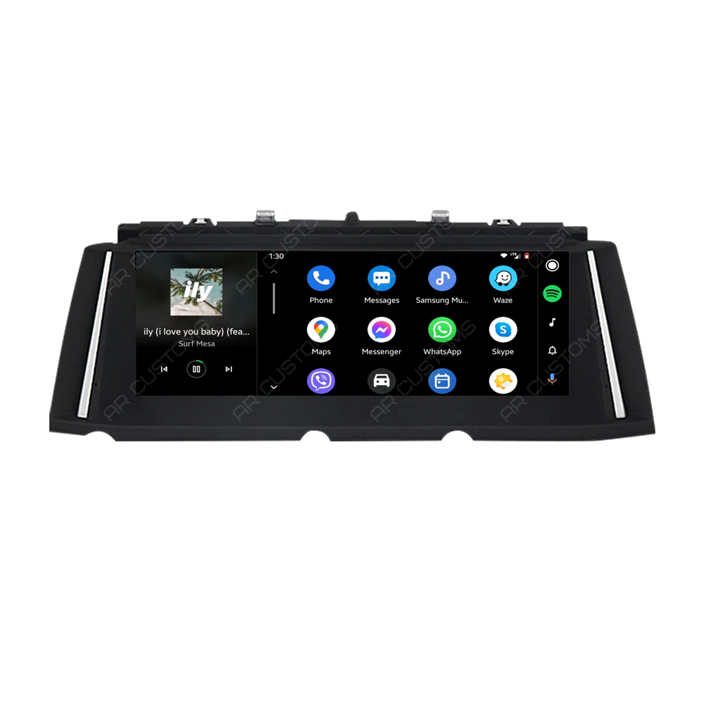 Head Unit Upgrade Installation — BMW 7 series F01/F02 2009-2015 – head unit installation view