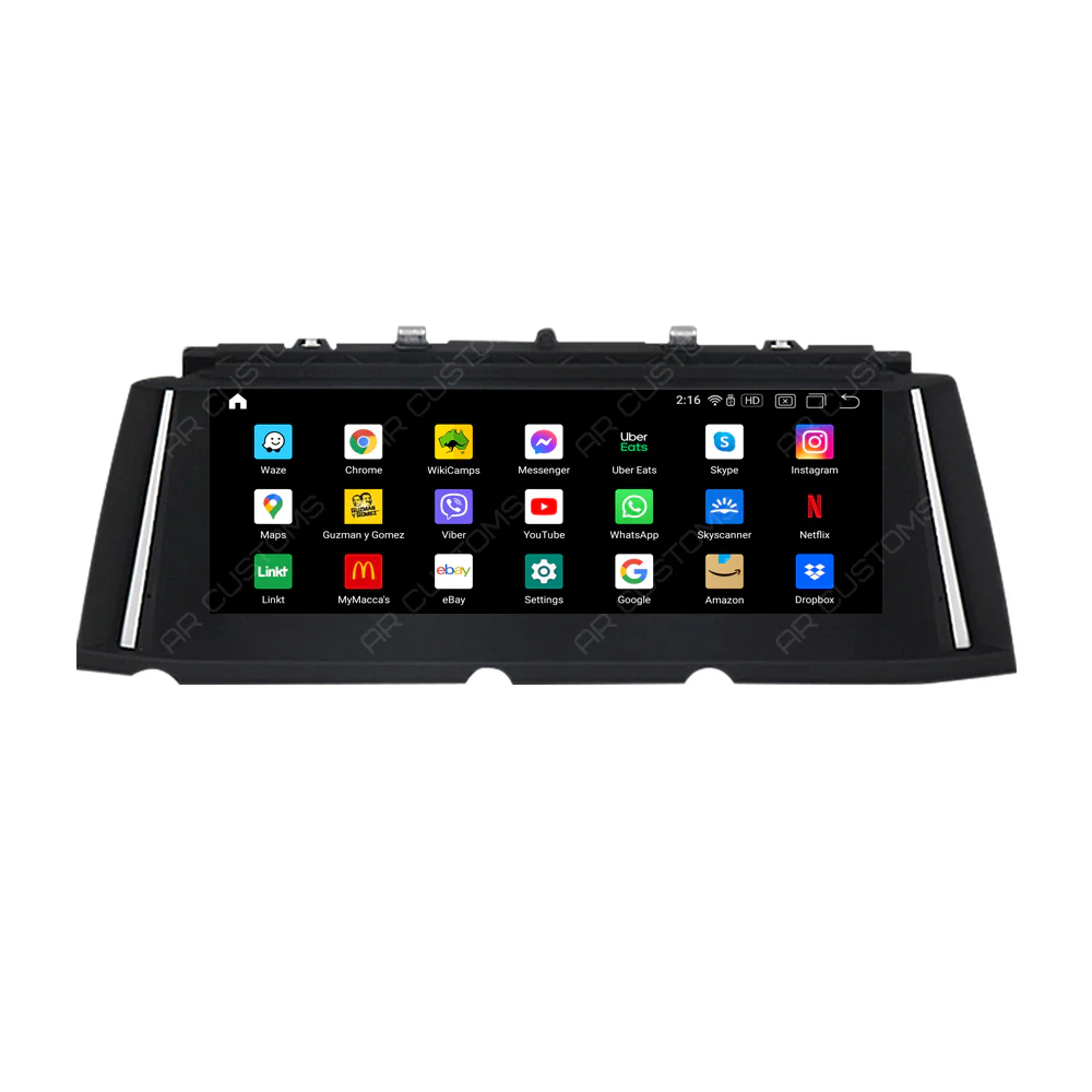 Head Unit Upgrade Installation — BMW 7 series F01/F02 2009-2015 – head unit installation view