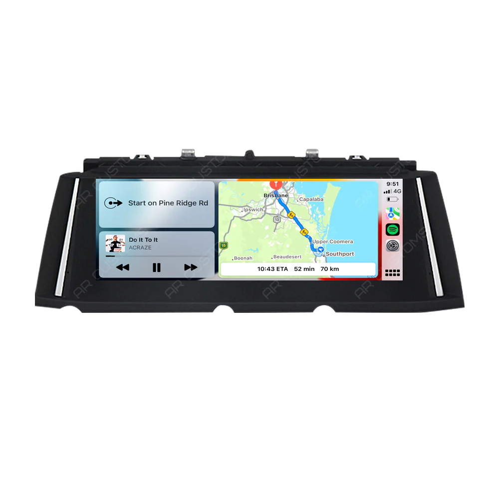 Head Unit Upgrade Installation — BMW 7 series F01/F02 2009-2015 – head unit installation view