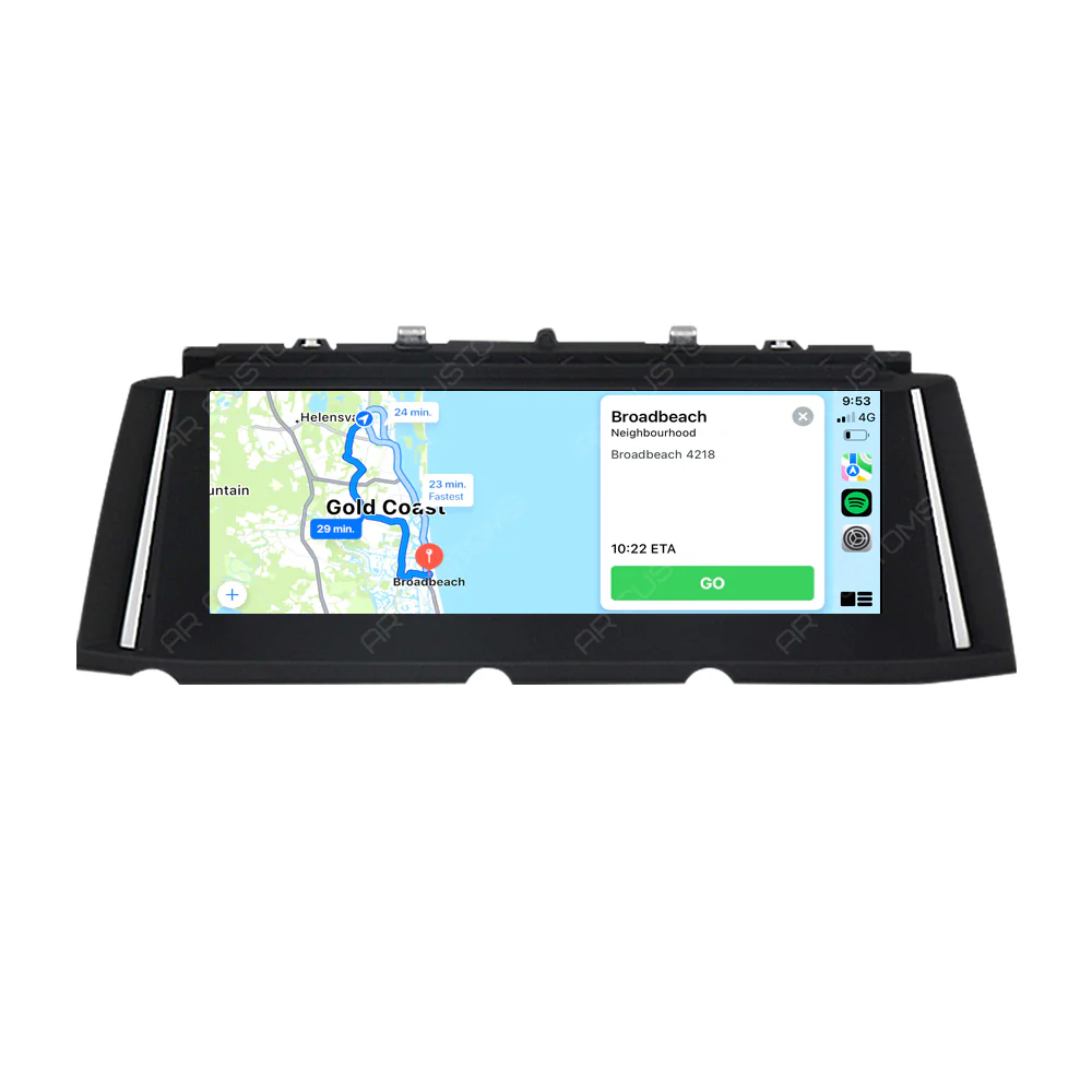 Head Unit Upgrade Installation — BMW 7 series F01/F02 2009-2015 – head unit installation view