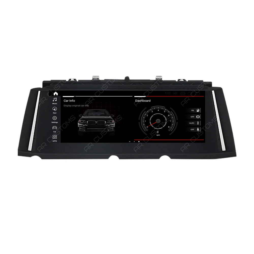 Head Unit Upgrade Installation — BMW 7 series F01/F02 2009-2015 – head unit installation view
