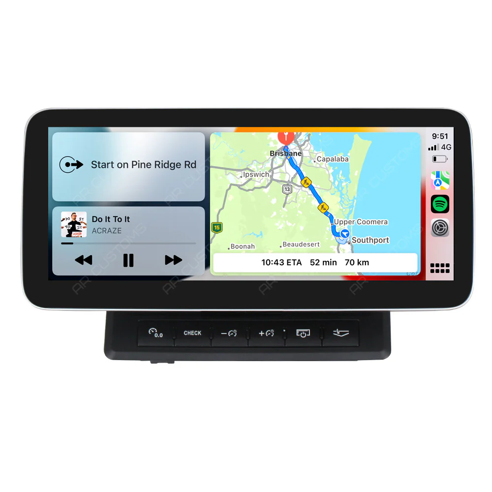 Head Unit Upgrade Installation — Audi A6 S6 RS6 C6 2004-2009 – head unit installation view