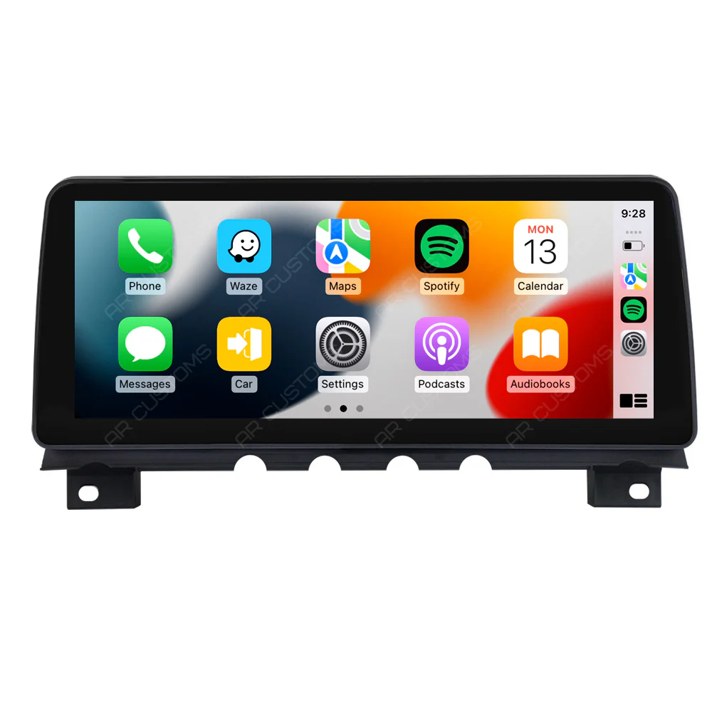 Head Unit Upgrade Installation — BMW 7 series F01/F02 2009-2015 – head unit installation view