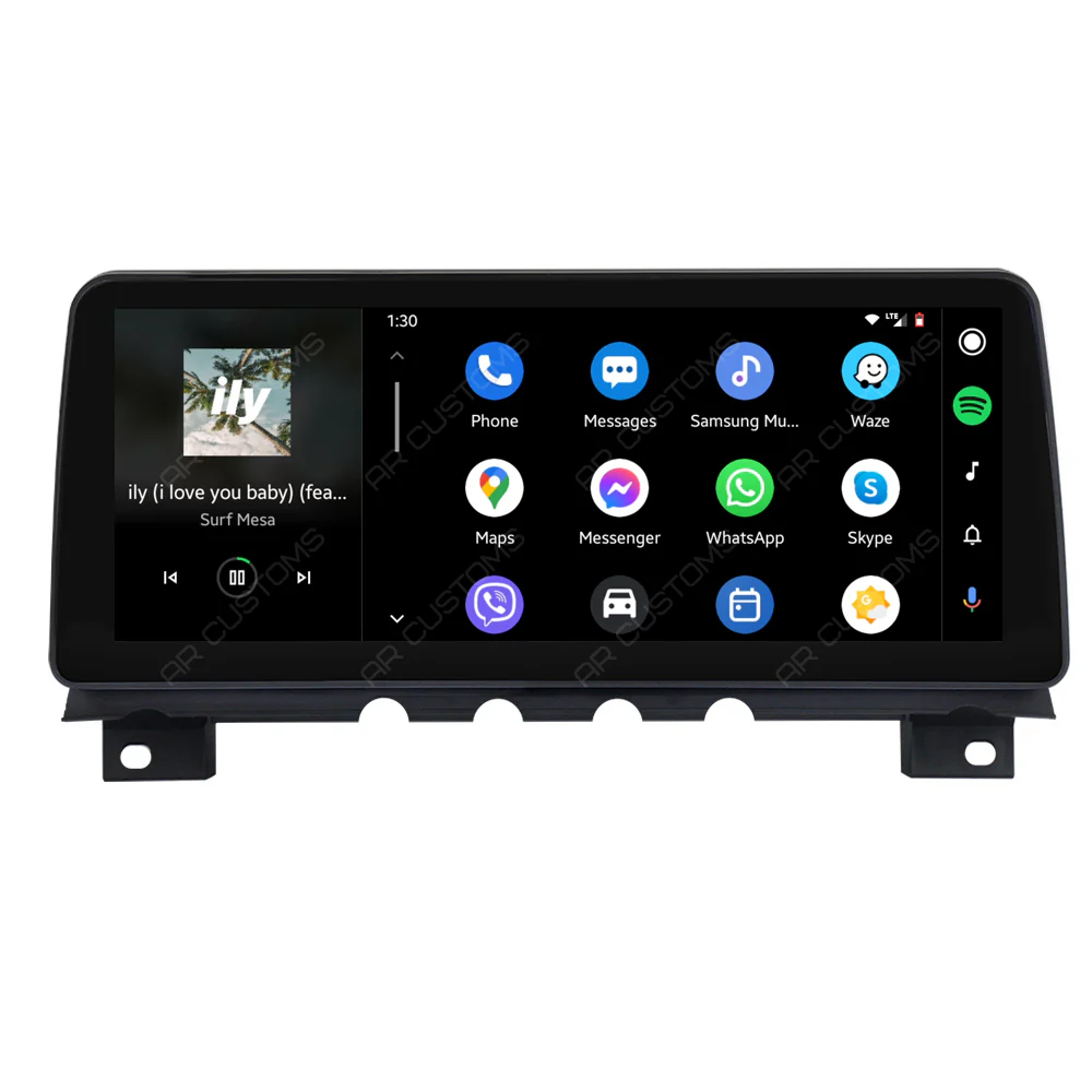 Head Unit Upgrade Installation — BMW 7 series F01/F02 2009-2015 – head unit installation view