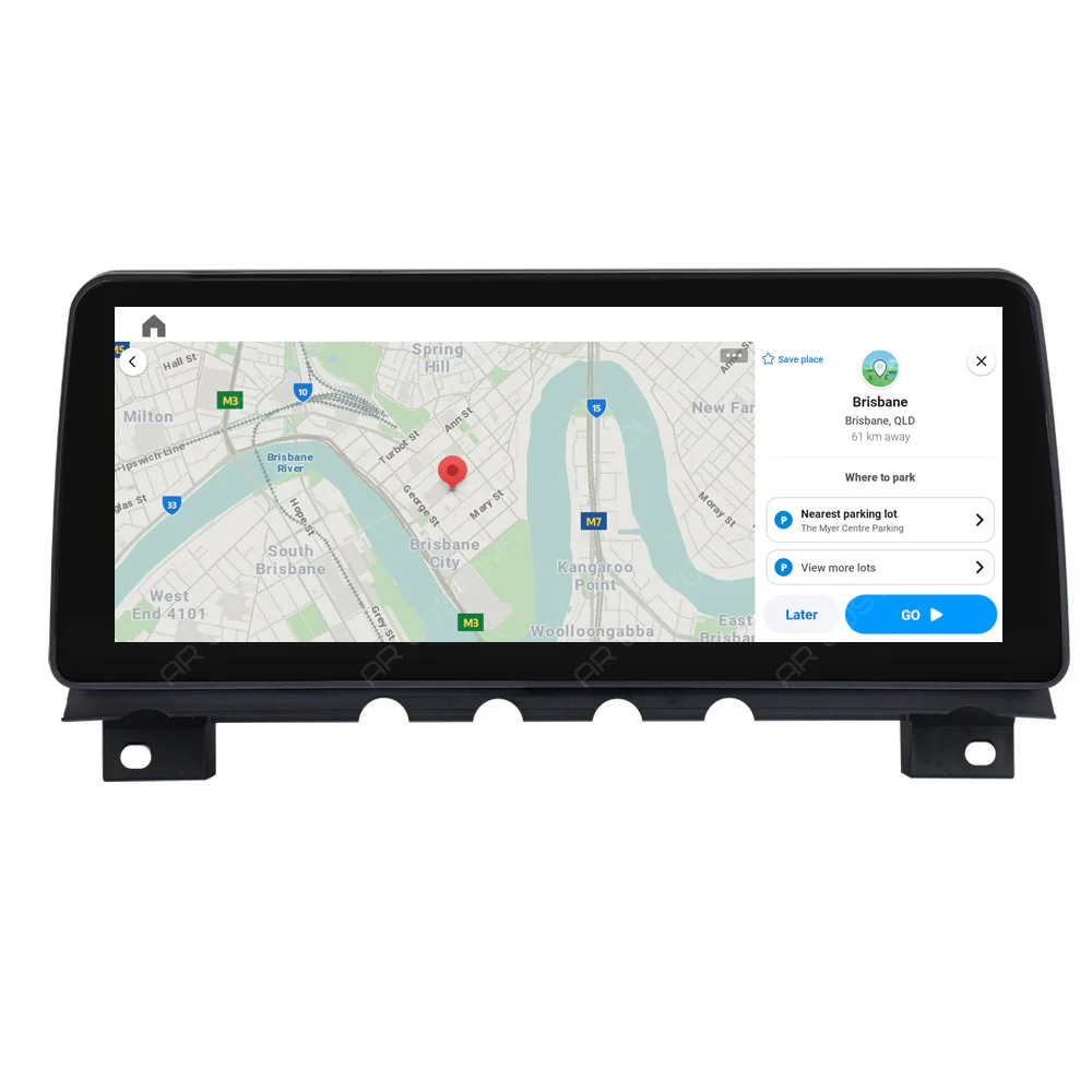 Head Unit Upgrade Installation — BMW 7 series F01/F02 2009-2015 – head unit installation view