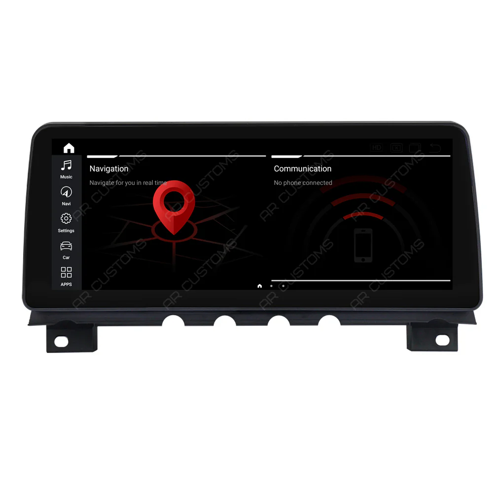 Head Unit Upgrade Installation — BMW 7 series F01/F02 2009-2015 – head unit installation view