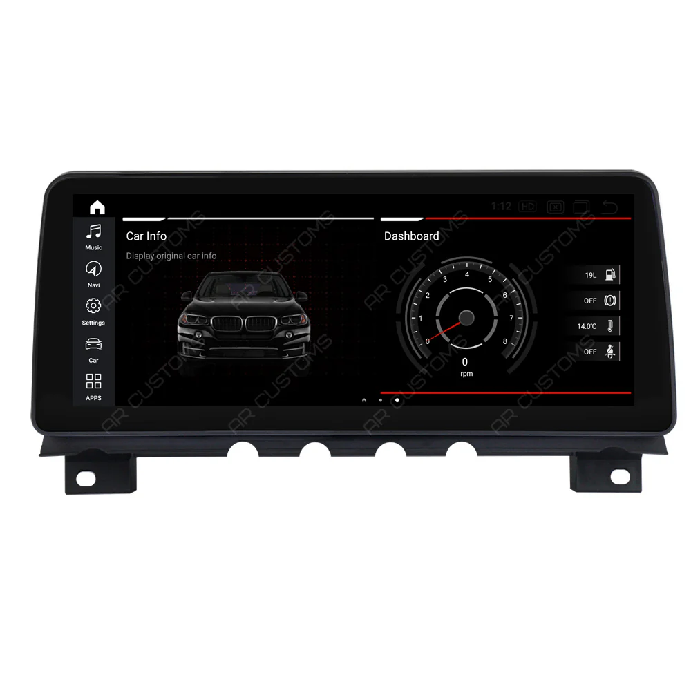 Head Unit Upgrade Installation — BMW 7 series F01/F02 2009-2015 – head unit installation view