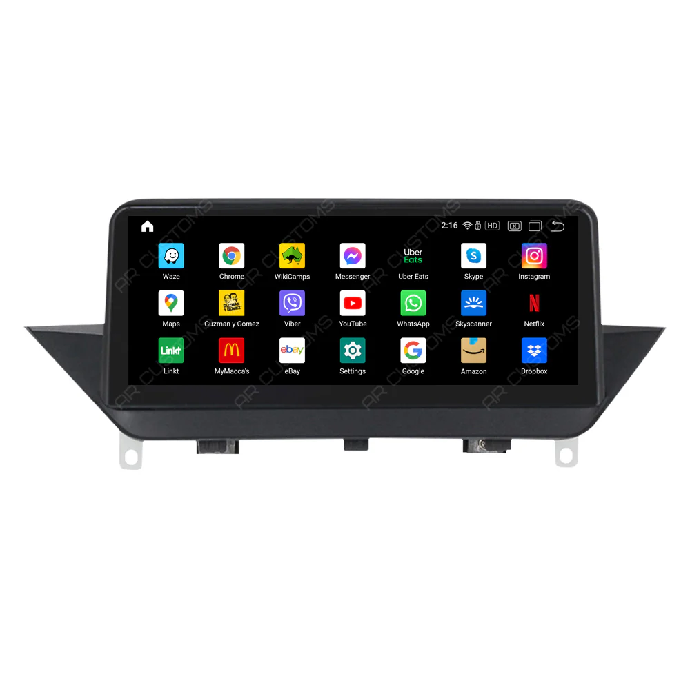 Head Unit Upgrade Installation — BMW X1 E84 2009-2015 – head unit installation view