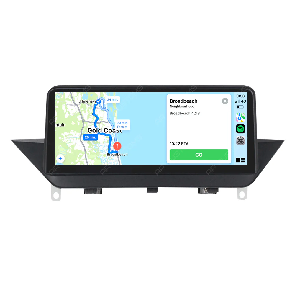 Head Unit Upgrade Installation — BMW X1 E84 2009-2015 – head unit installation view