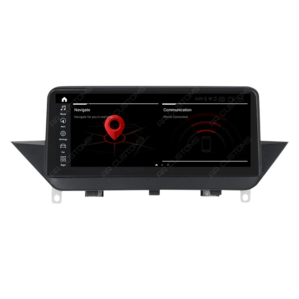 Head Unit Upgrade Installation — BMW X1 E84 2009-2015 – head unit installation view