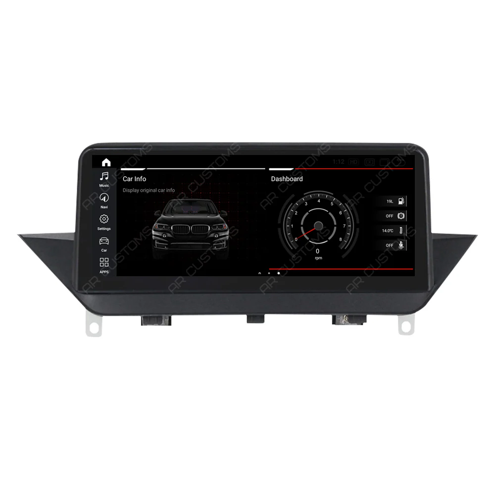 Head Unit Upgrade Installation — BMW X1 E84 2009-2015 – head unit installation view