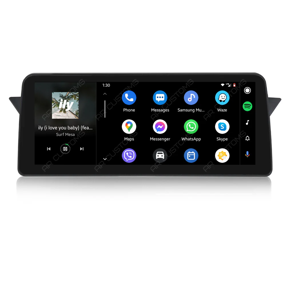 Head Unit Upgrade Installation — BMW X1 E84 2009-2015 – head unit installation view