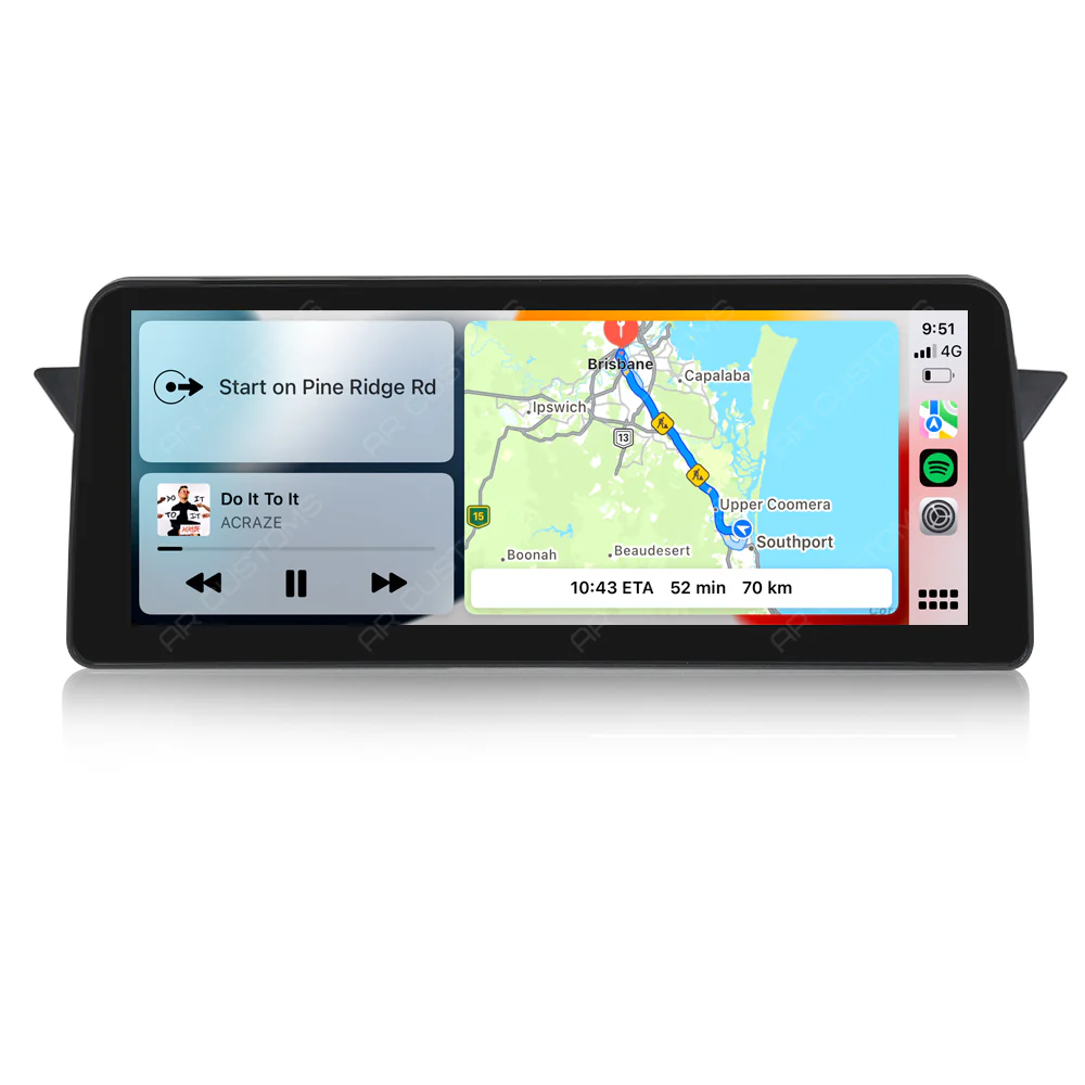 Head Unit Upgrade Installation — BMW X1 E84 2009-2015 – head unit installation view