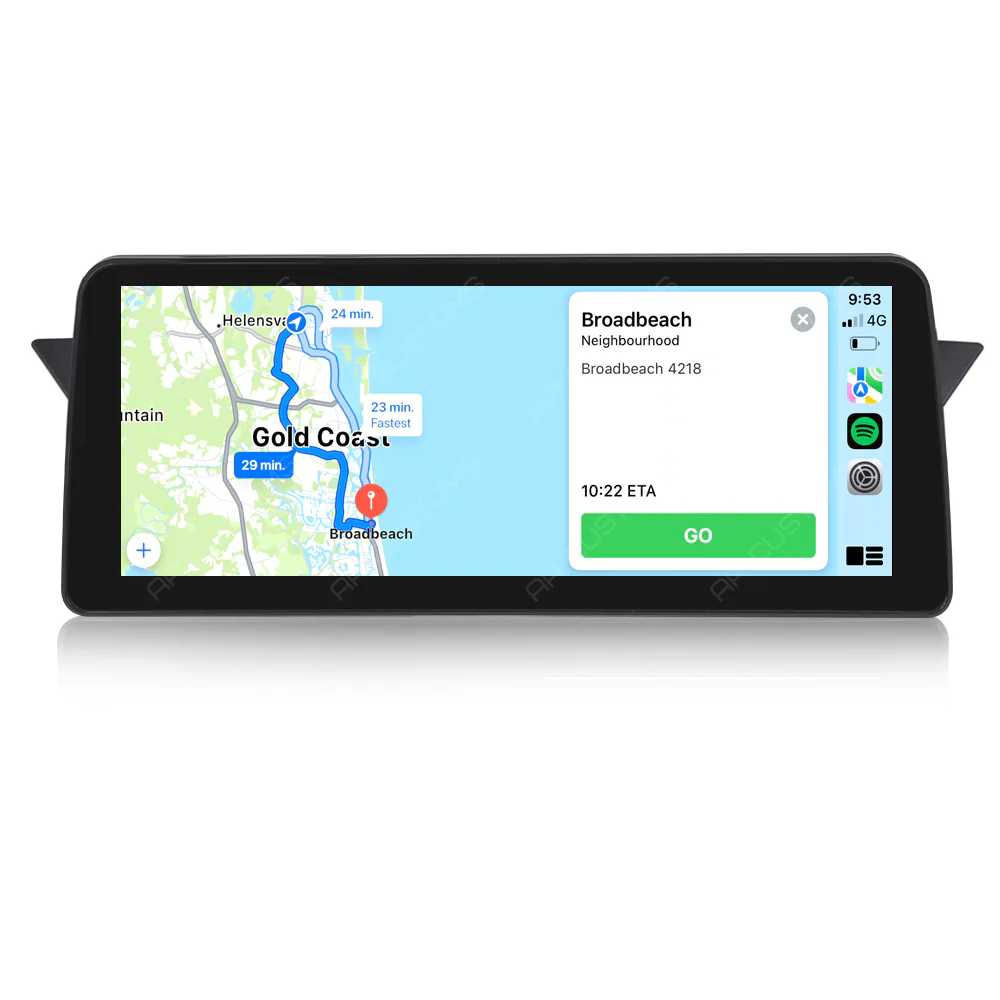 Head Unit Upgrade Installation — BMW X1 E84 2009-2015 – head unit installation view