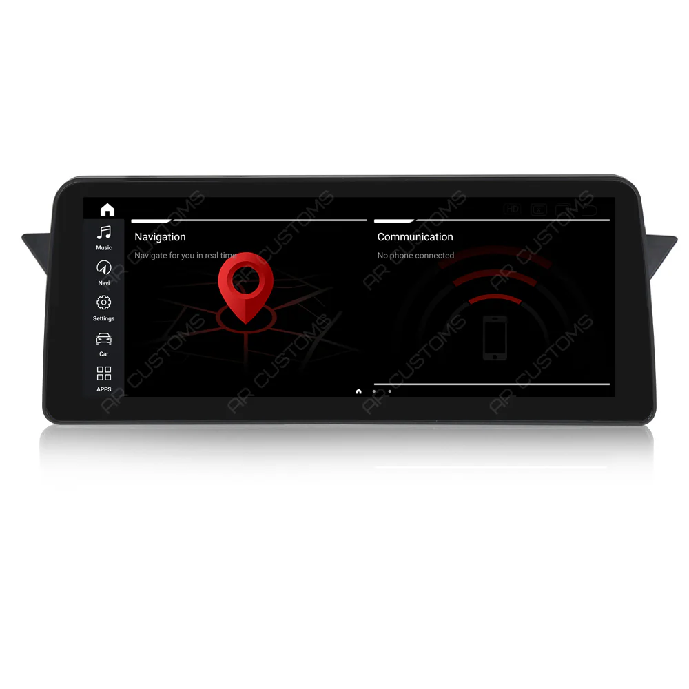 Head Unit Upgrade Installation — BMW X1 E84 2009-2015 – head unit installation view