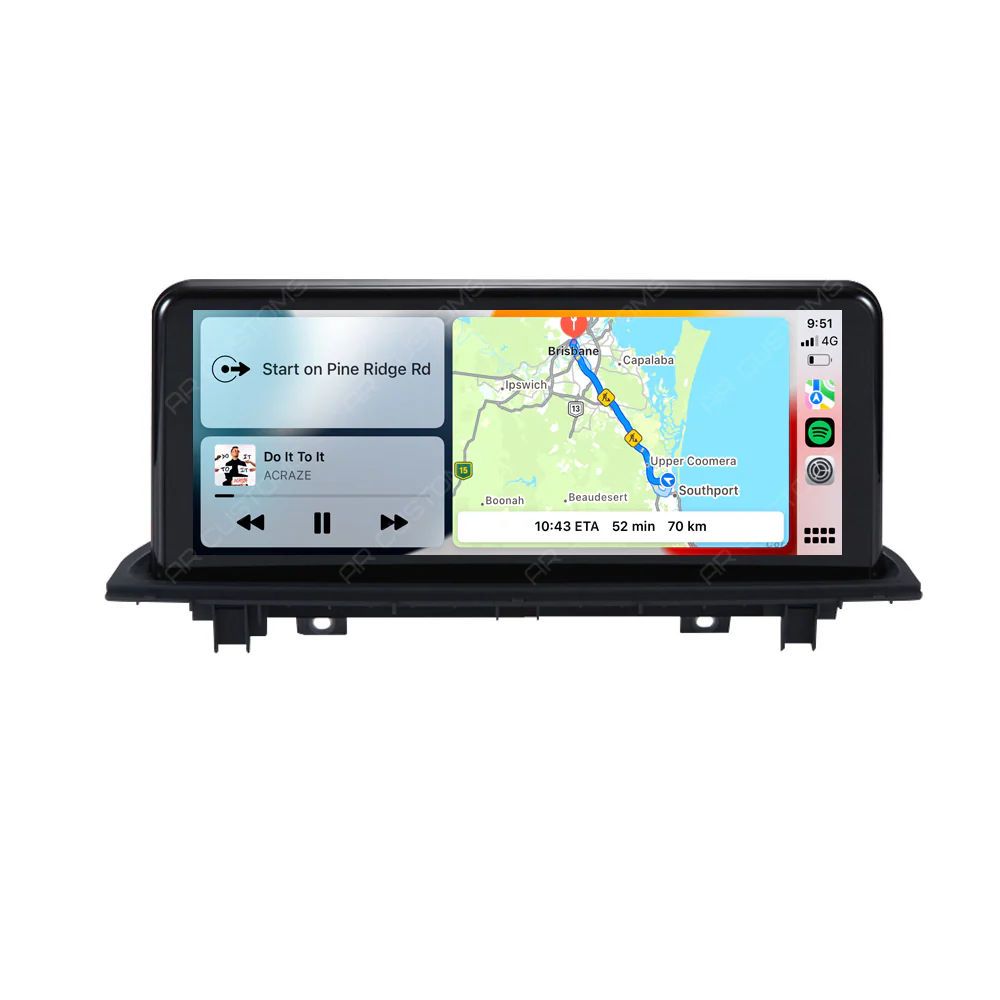 Head Unit Upgrade Installation — BMW X1 F48 2015-2022 – head unit installation view