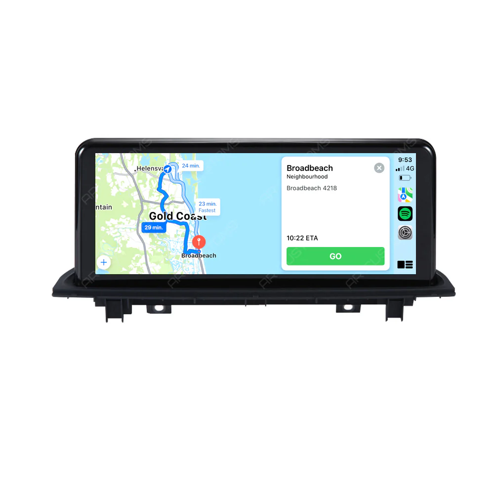 Head Unit Upgrade Installation — BMW X1 F48 2015-2022 – head unit installation view