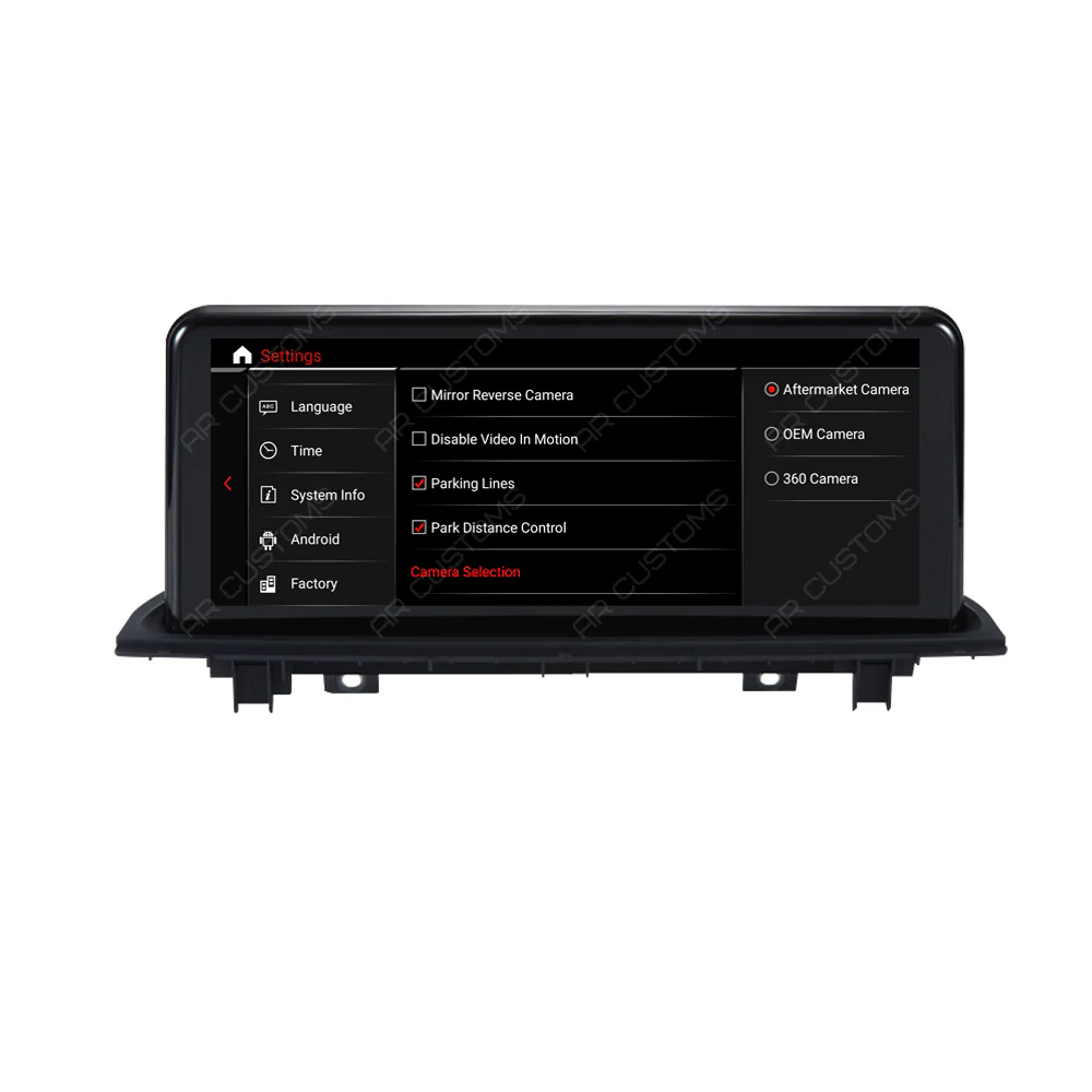 Head Unit Upgrade Installation — BMW X1 F48 2015-2022 – head unit installation view