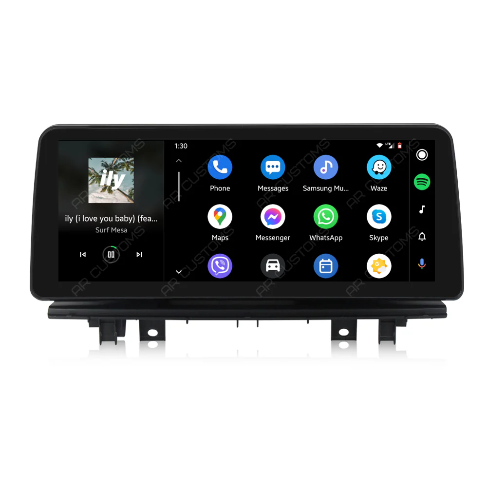 Head Unit Upgrade Installation — BMW X1 F48 2015-2022 – head unit installation view