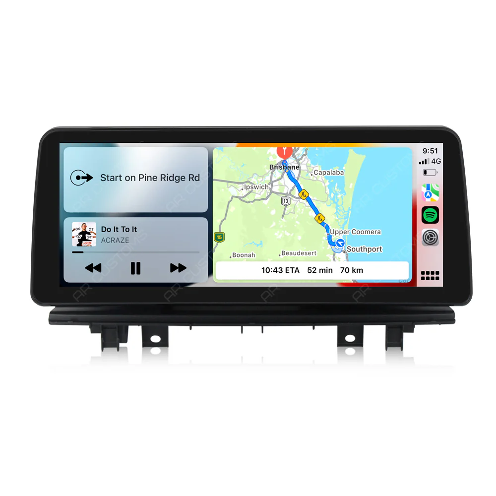 Head Unit Upgrade Installation — BMW X1 F48 2015-2022 – head unit installation view