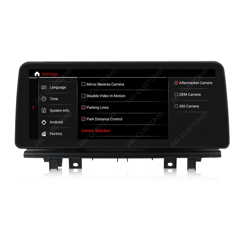 Head Unit Upgrade Installation — BMW X1 F48 2015-2022 – head unit installation view
