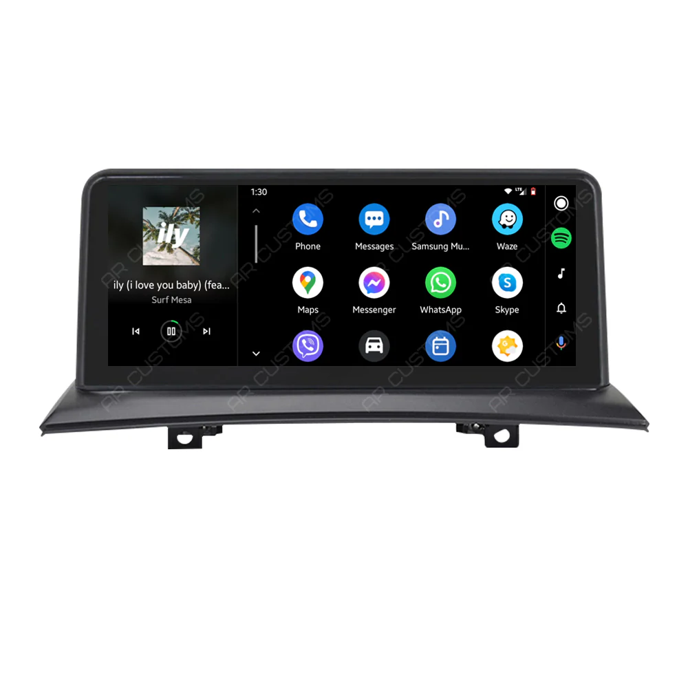 Head Unit Upgrade Installation — BMW X3 E83 2003-2010 – head unit installation view