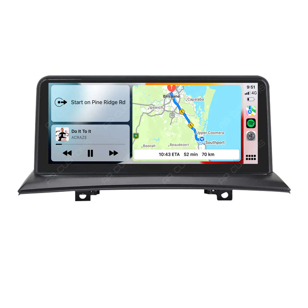 Head Unit Upgrade Installation — BMW X3 E83 2003-2010 – head unit installation view