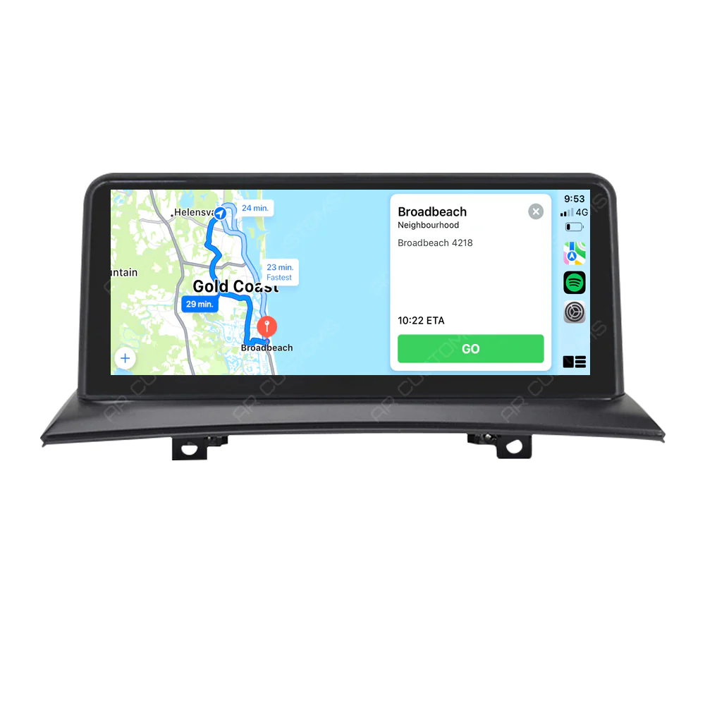 Head Unit Upgrade Installation — BMW X3 E83 2003-2010 – head unit installation view